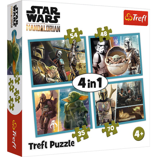 Puzzle 4in1 mandalorian si lumea lui