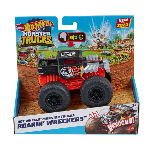 Hot wheels monster truck roarin wreckers bone shaker cu functii si sunete scara  1:43