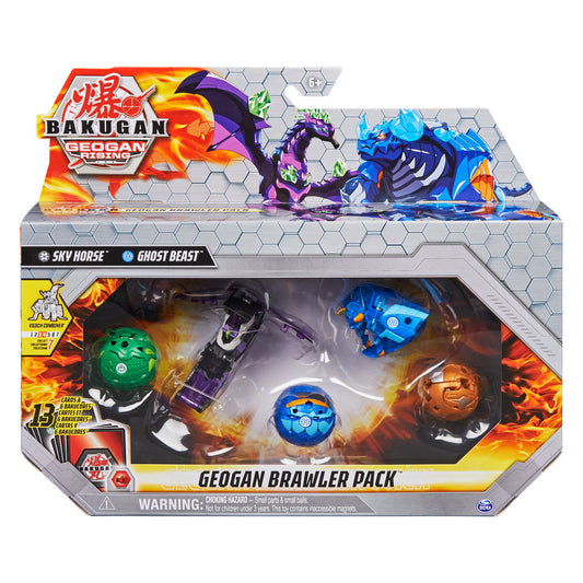 Bakugan s3 set geogan brawler sky horse si ghost beast