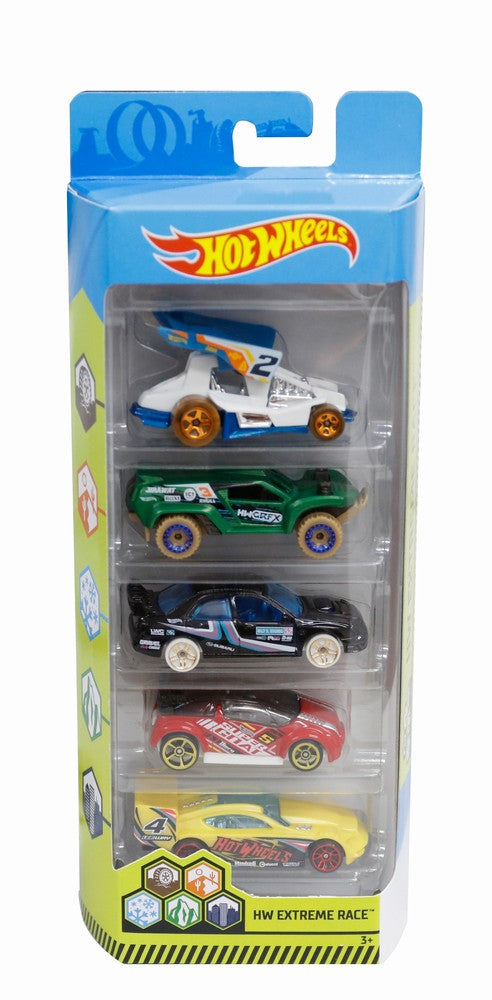 Set 5 masini hot wheels extreme race