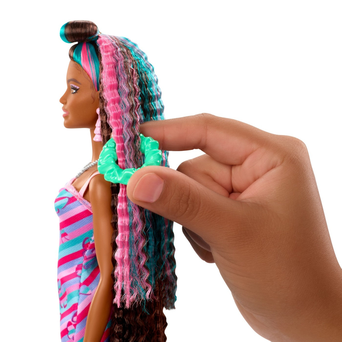 Barbie totally hair papusa barbie curcubeu