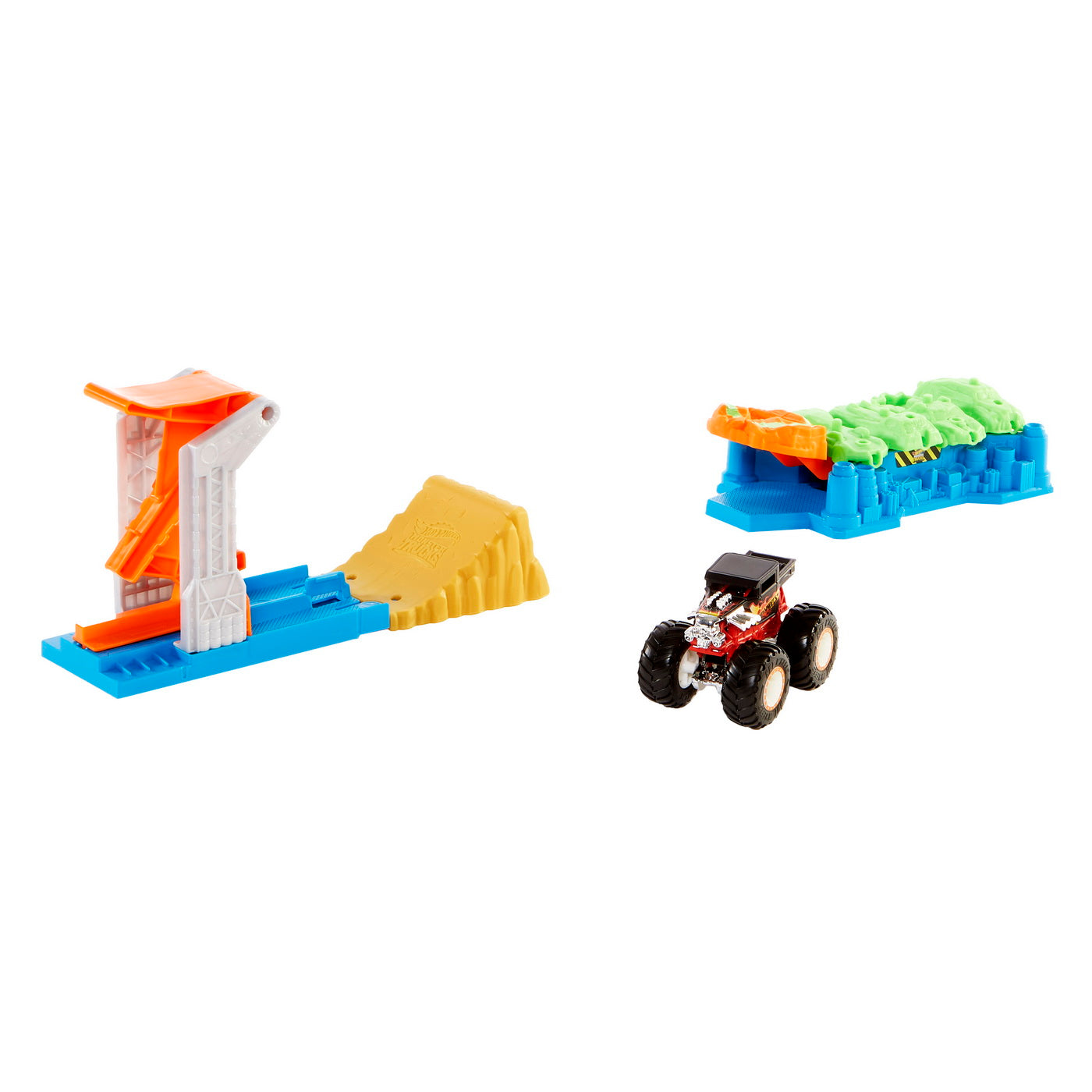 Hot wheels monster truck lansator si masina