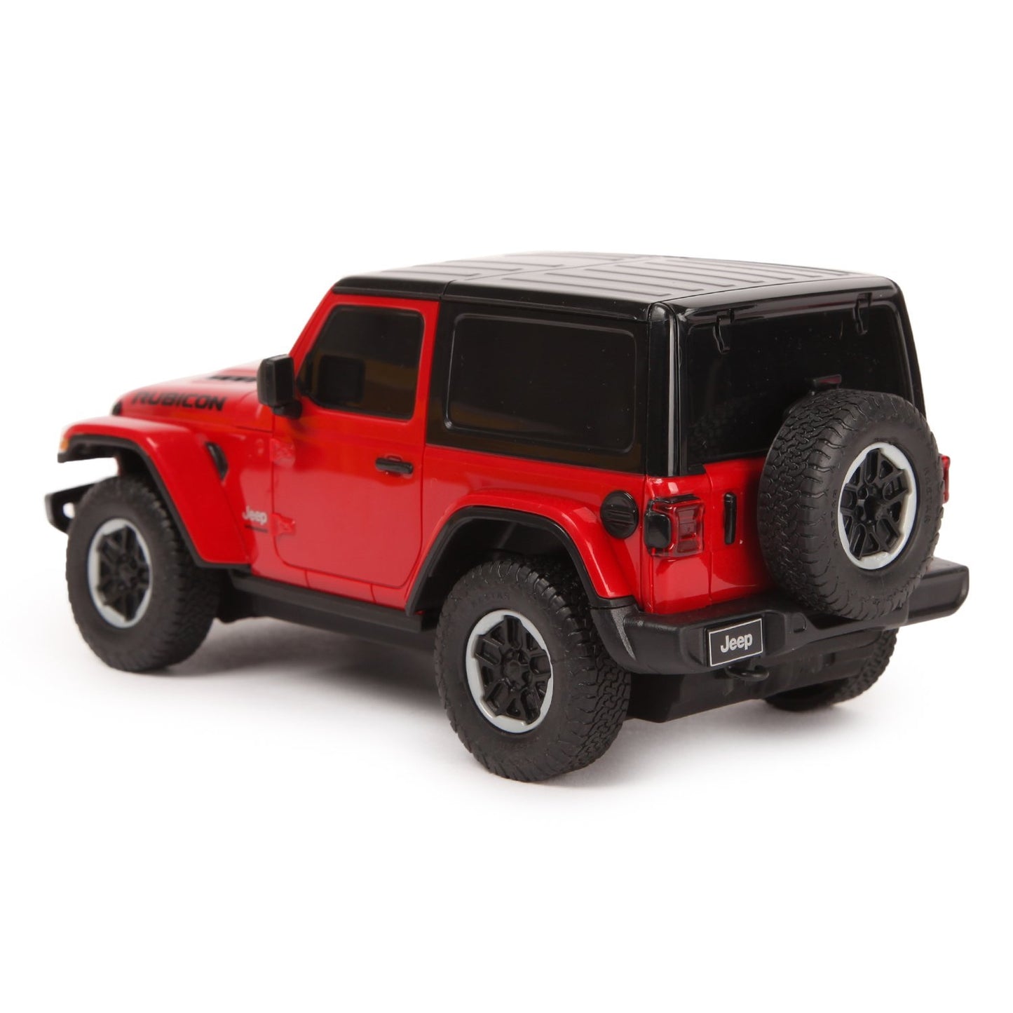 Masina cu telecomanda jeep wrangler rubicon visiniu cu scara 1 la 24