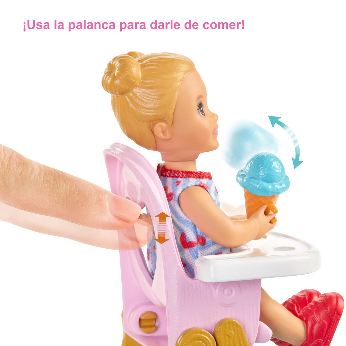 Papusa barbie mamica cu copilas si tricicleta