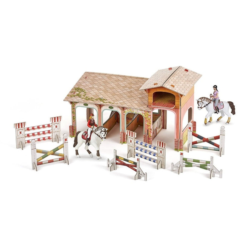 Papo figurina set poney club-boxa carton+4 figurine