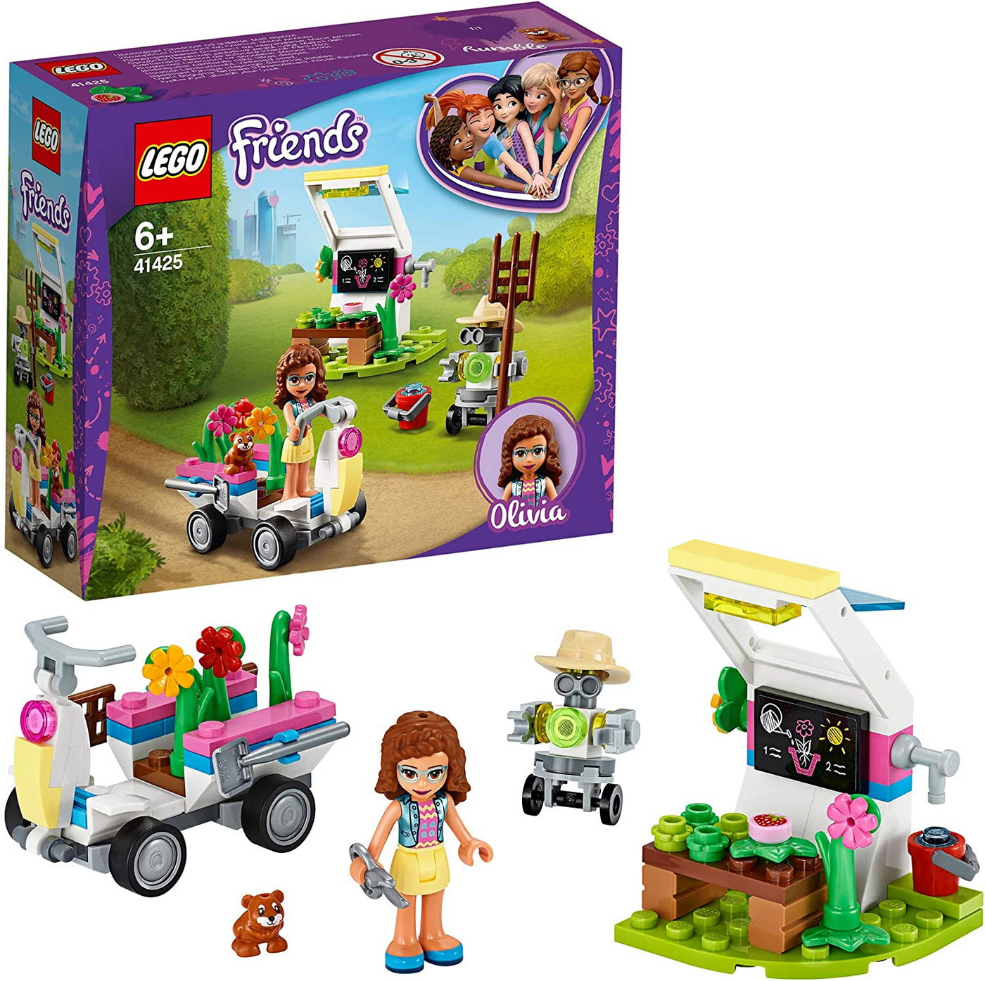 Lego friends gradina cu flori a oliviei 41425