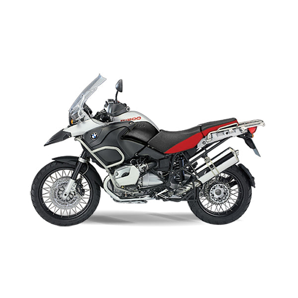 Motocicleta metalica  bmw rs1200 gs alba scara 1 la 9