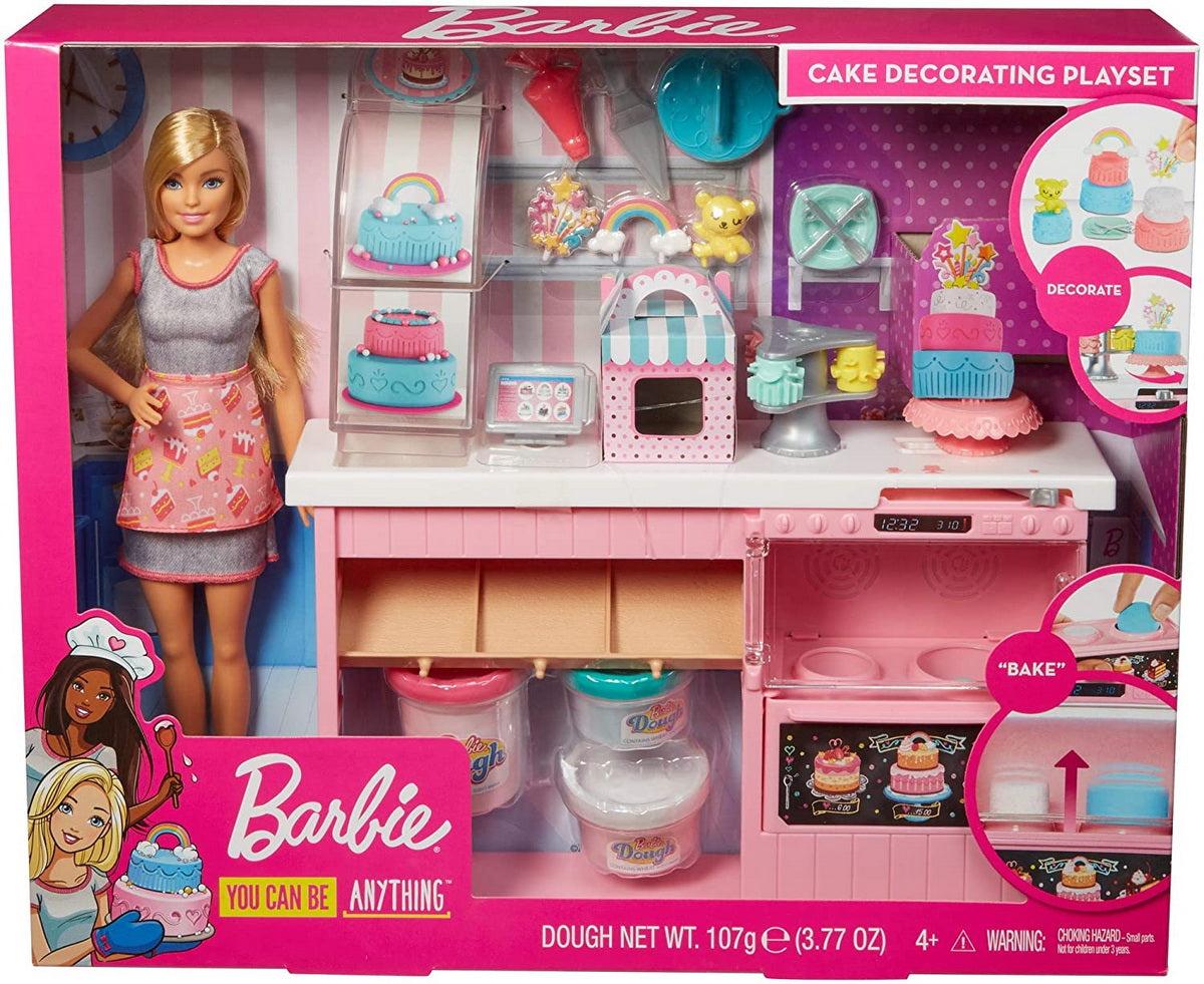 Barbie set atelier cofetarie si papusa