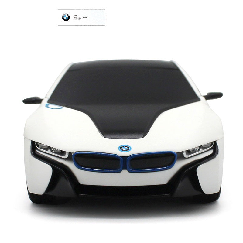 Masina cu telecomanda bmw i8 alba scara 1 la 24