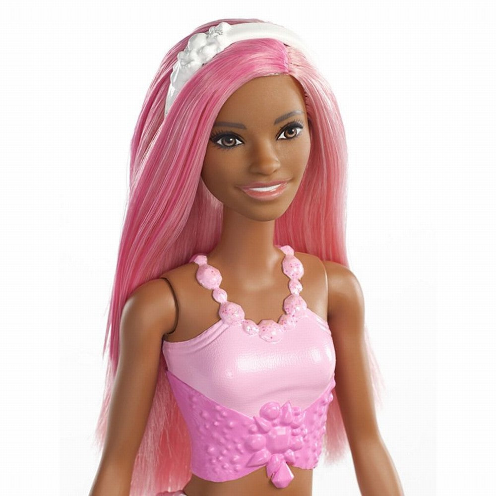 Barbie papusa dreamtopia sirena cu corpul violet