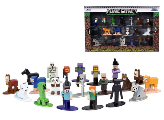 Set 20 figurine metalice minecraft 4 cm