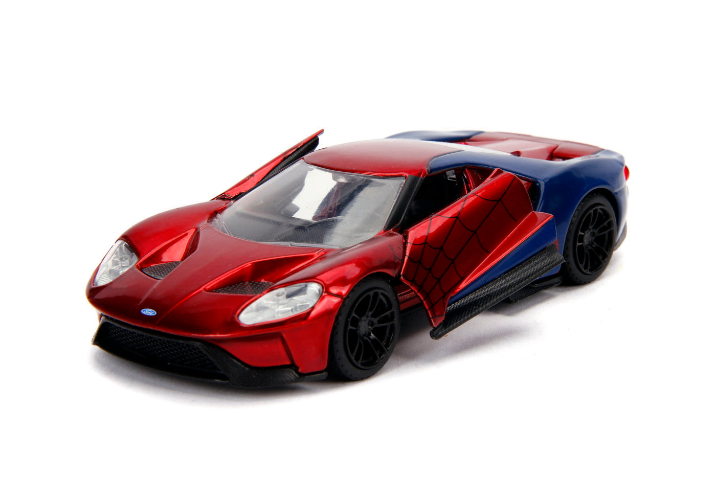 Masinuta metalica spiderman 2017 ford gt scara 1 la 32