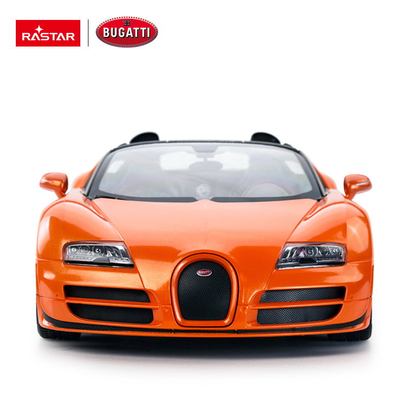 Masina cu telecomanda bugatti grand sport vitesse portocaliu cu scara 1 la 14