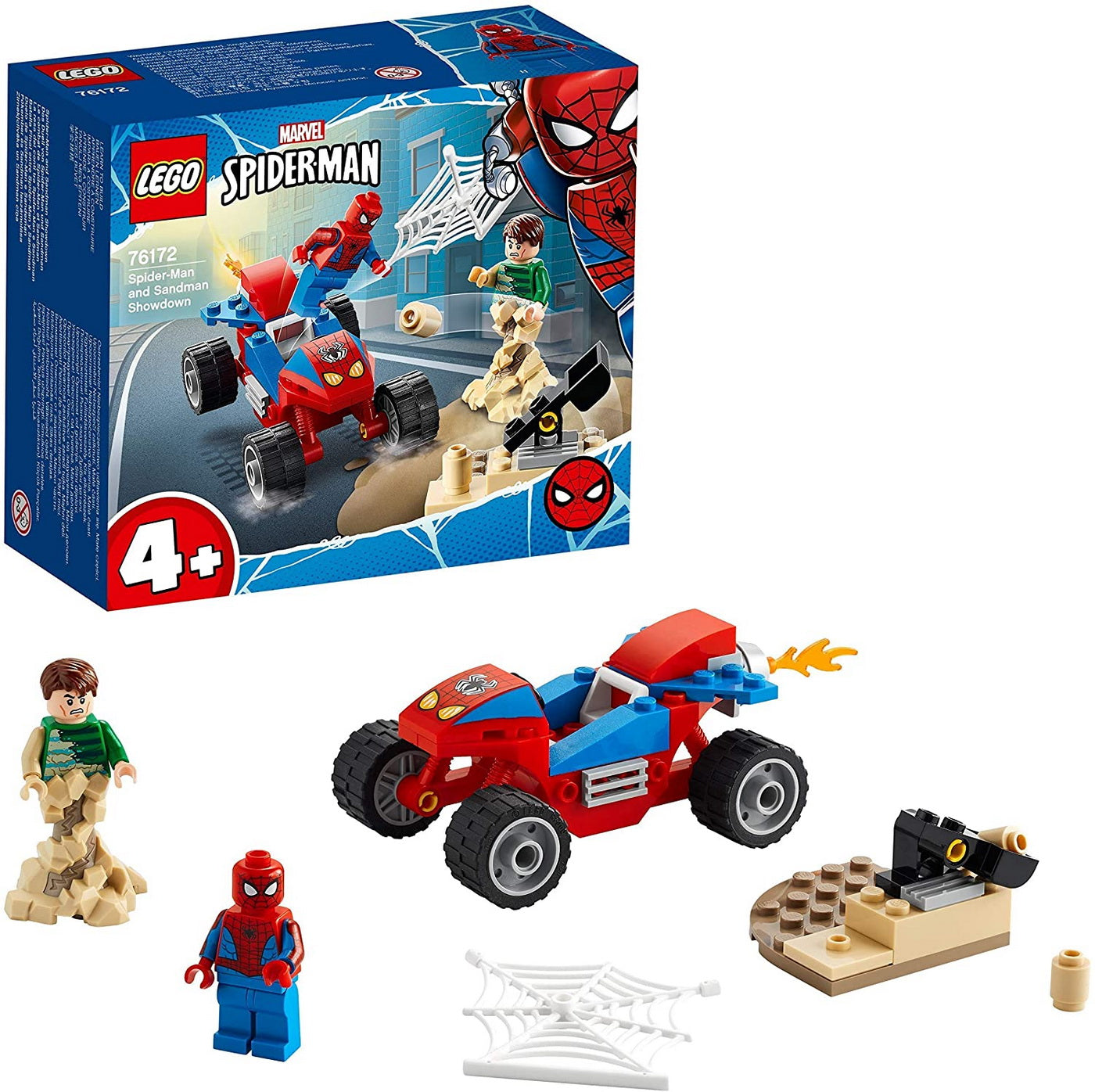 Lego super heroes confruntarea dintre omul paianjen si sandman 76172