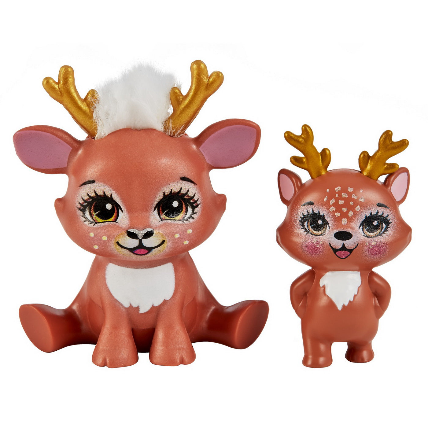 Enchantimals set papusi surori si animalutele lor  danessa deer & sprint si danetta deer & fleet