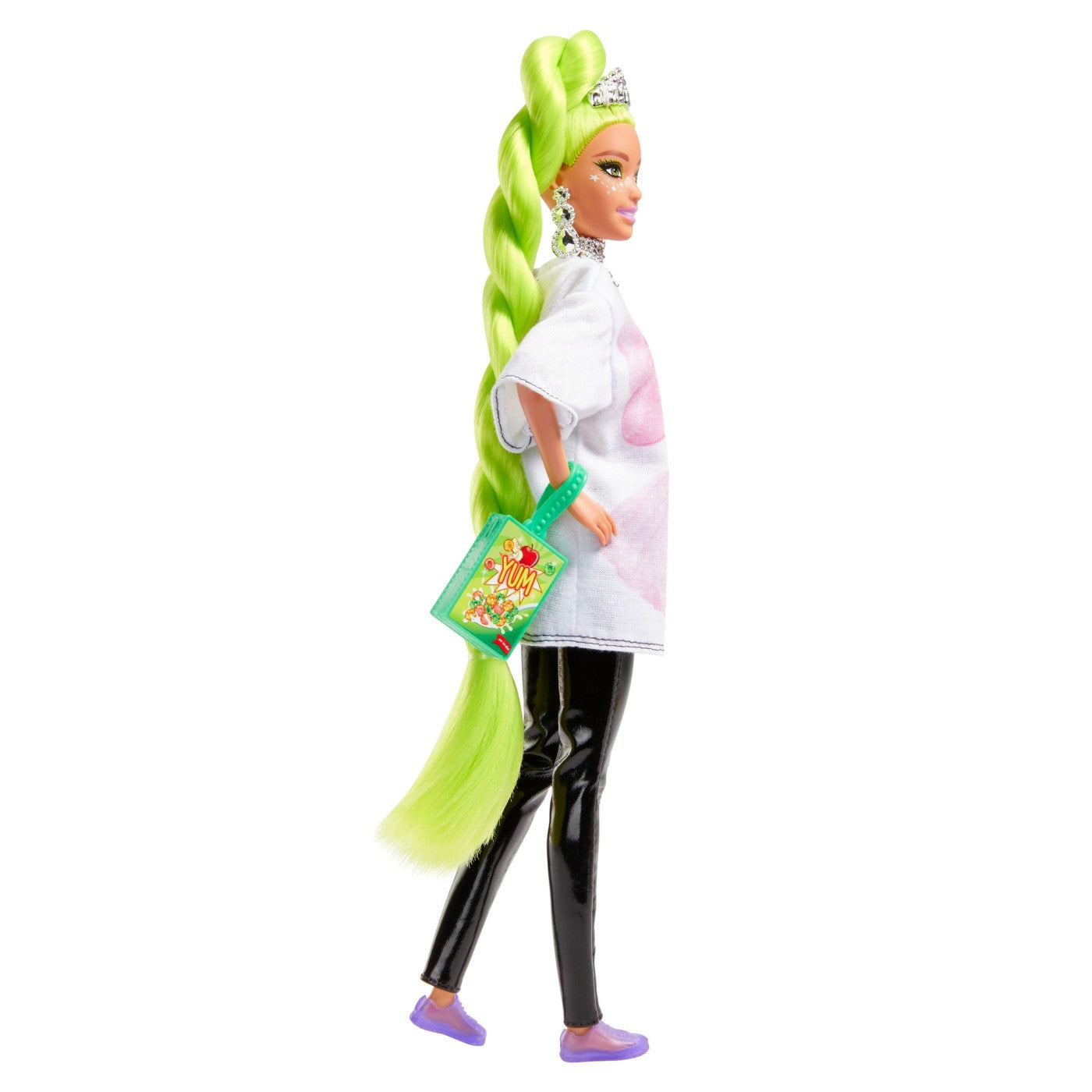 Barbie papusa barbie extra par verde neon