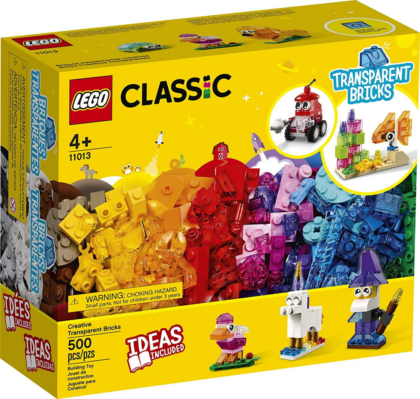 Lego classic caramizi transparente creative 11013