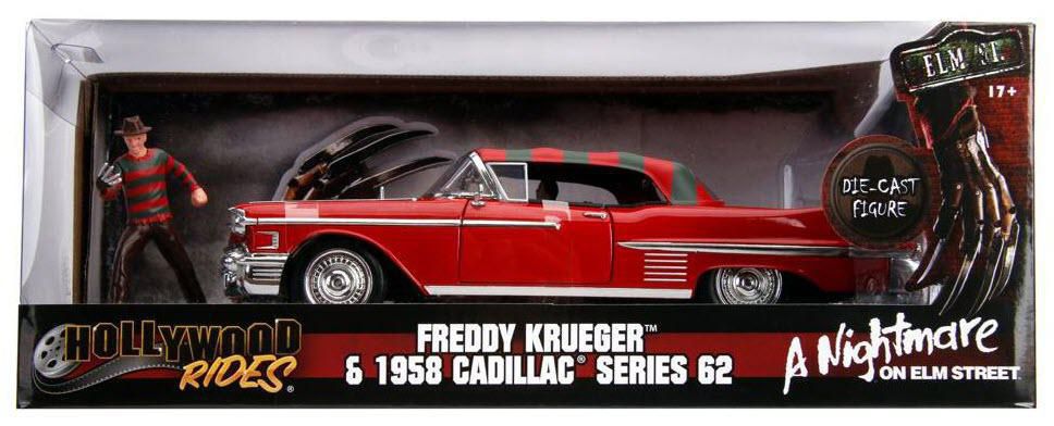 Macheta metalica freddy krueger 1958 cadillac model 62 scara 1 la 24