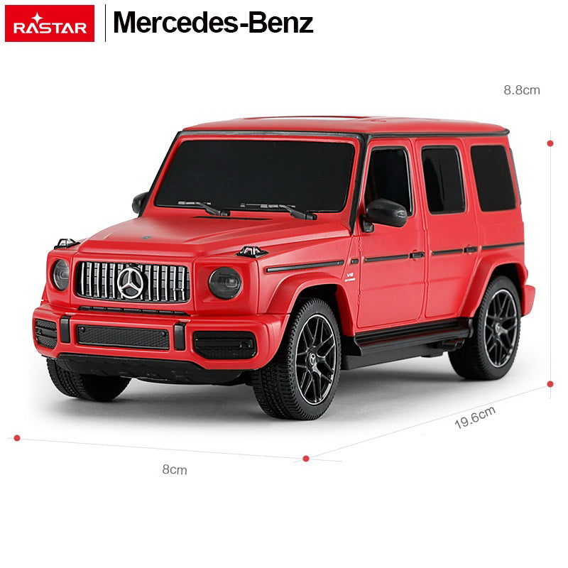 Masina cu telecomanda mercedes-benz g63 rosu scara 1 la 24