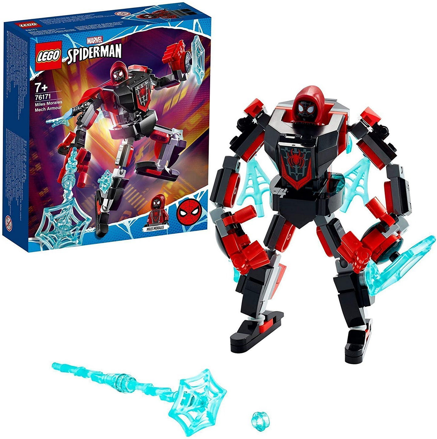 Lego super heroes armura robotului miles morales 76171