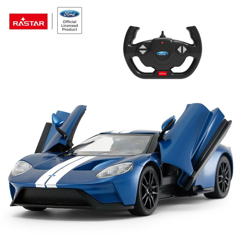 Masina cu telecomanda ford gt albastru cu scara 1 la 14