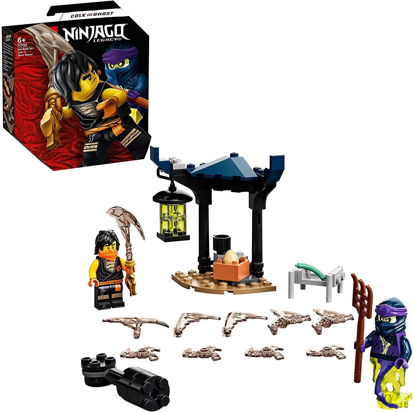 Lego ninjago set de lupta epica - cole contra razboinicul fantoma 71733