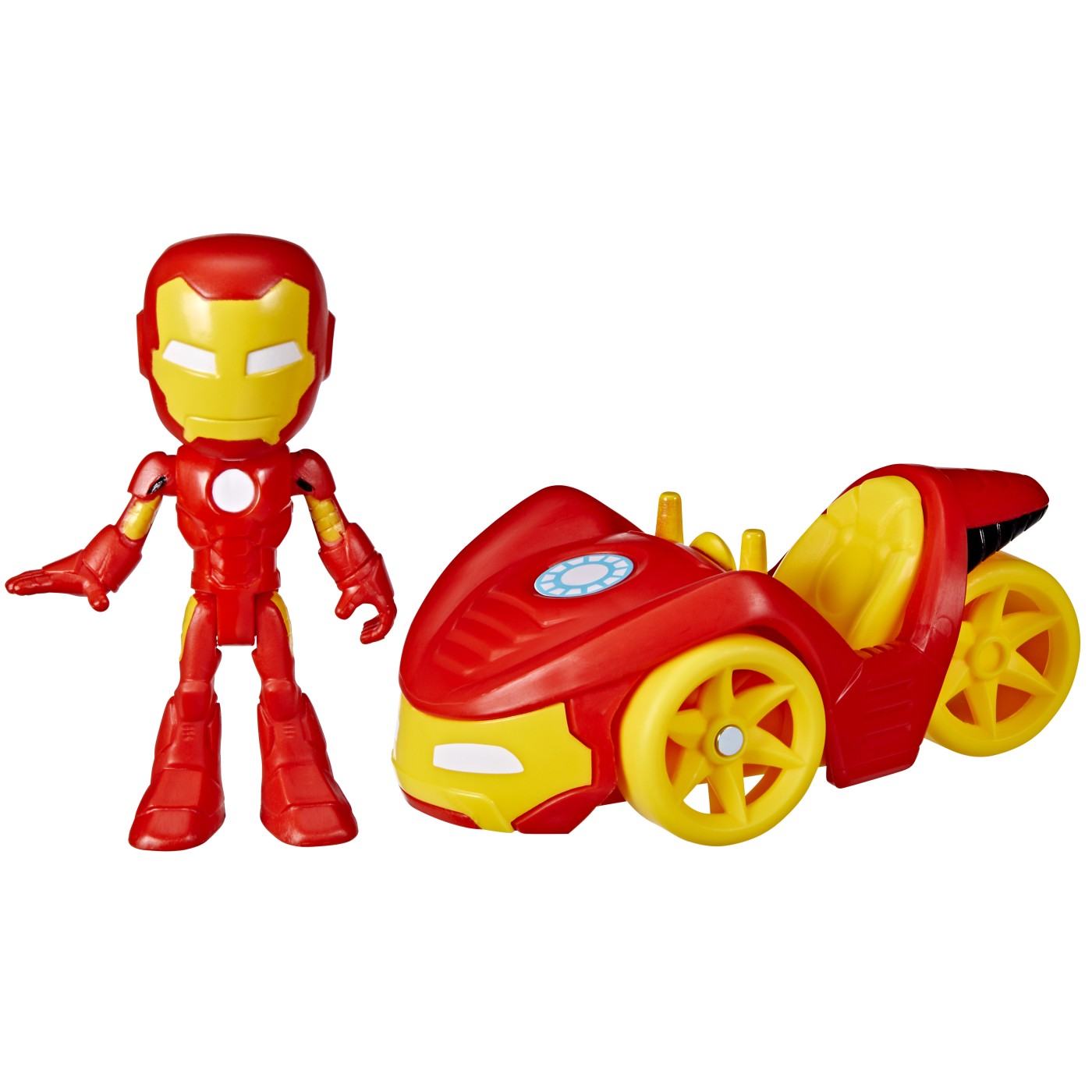 Spidey prietenii extraordinari set vehicul si figurina iron man