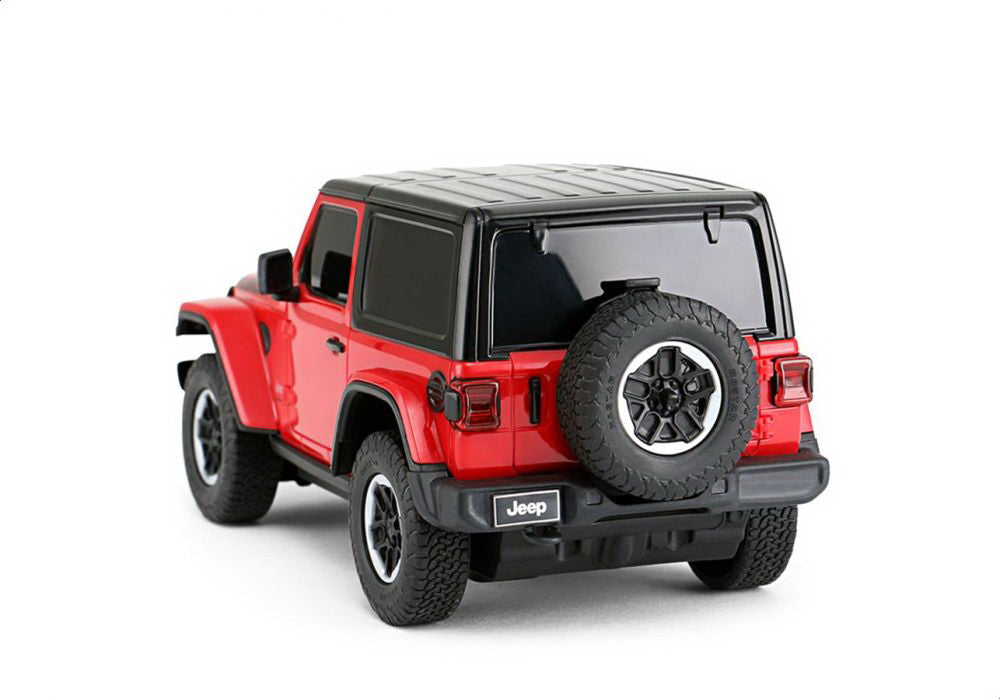 Masina cu telecomanda jeep wrangler rubicon visiniu cu scara 1 la 24