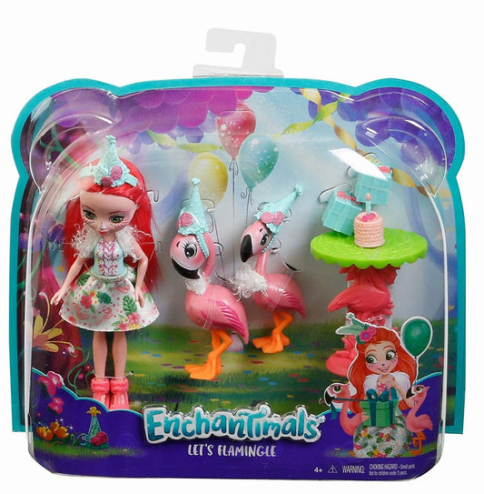 Enchantimals set tematic flamingo party