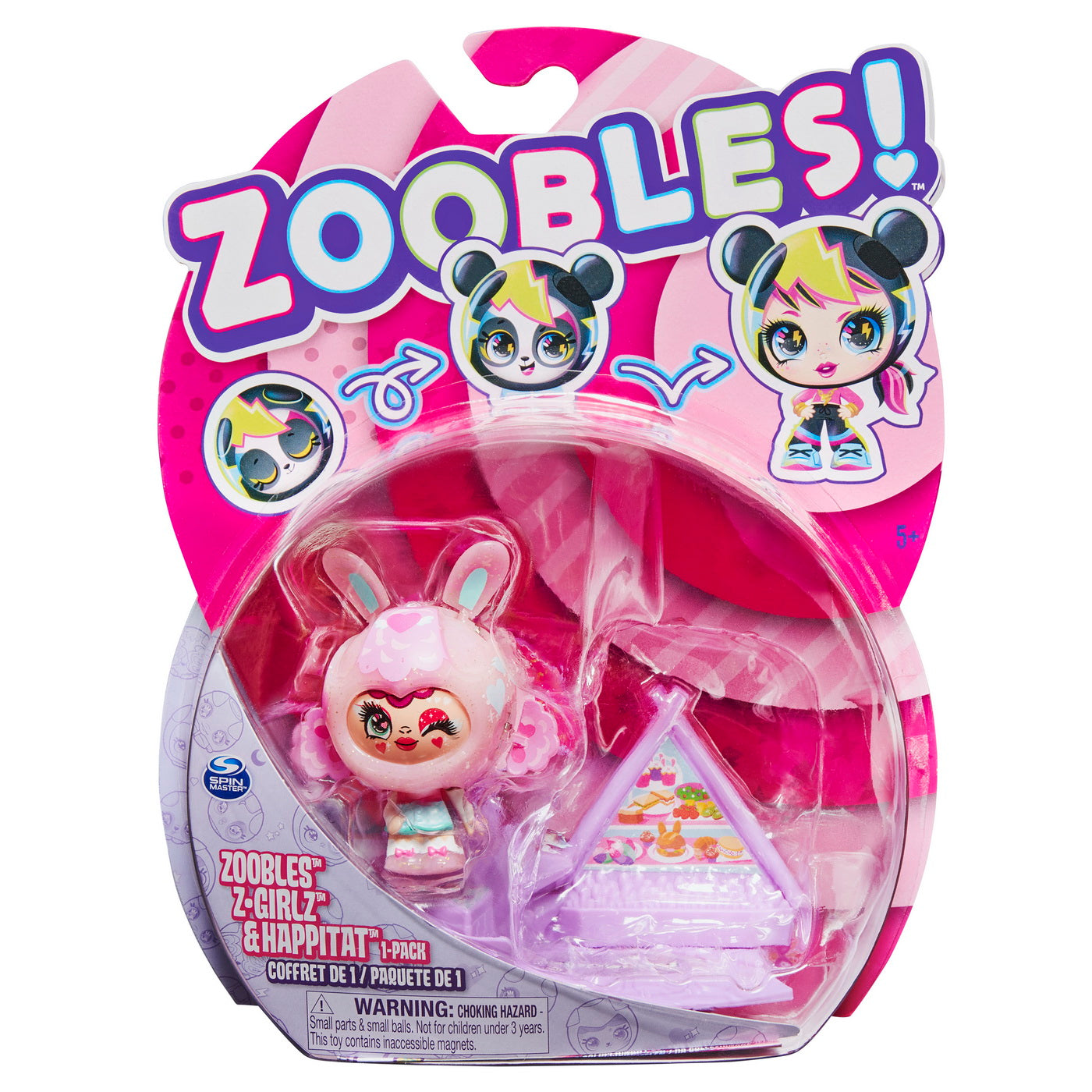 Zoobles z-girlz figurina de transformare fetita iepuras