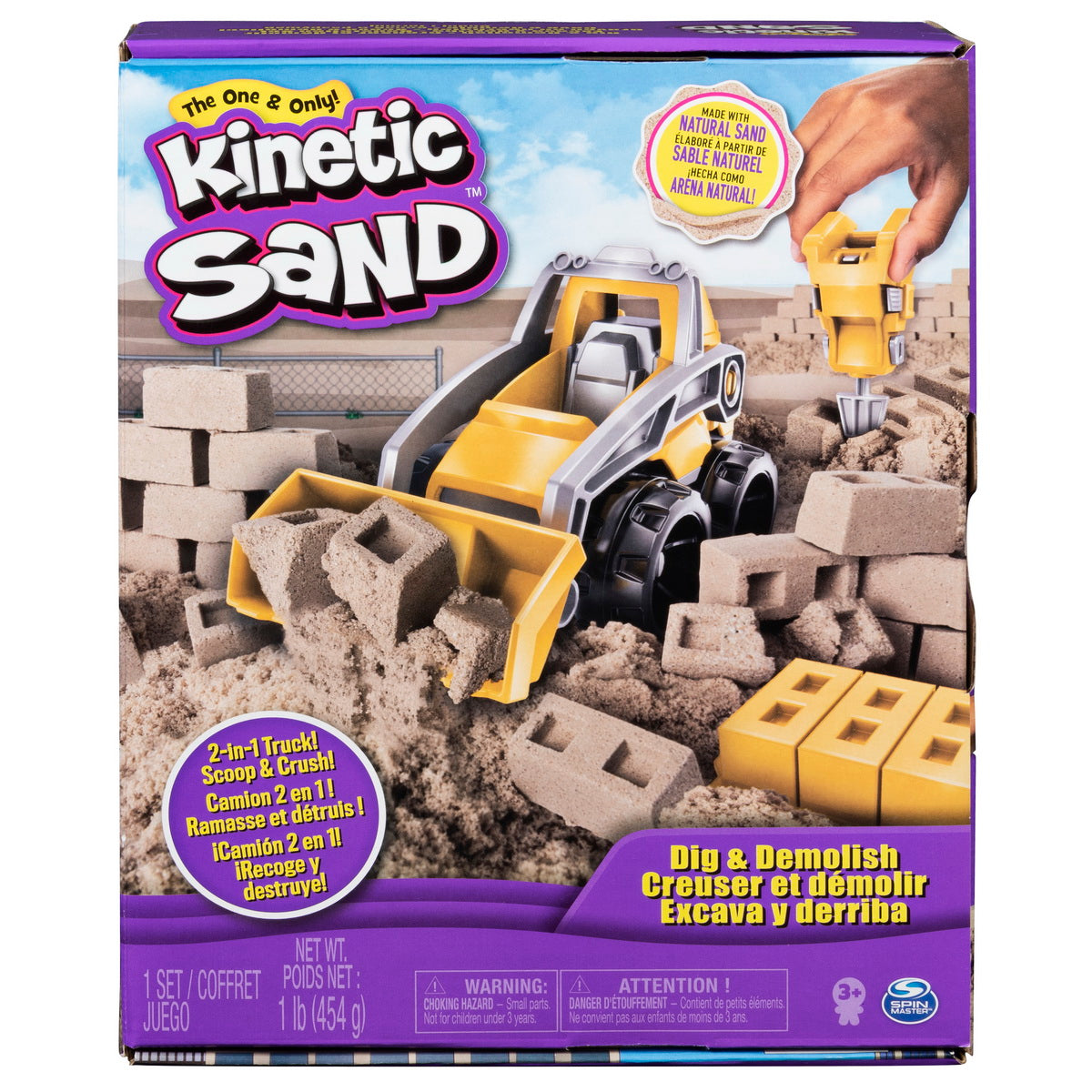 Kinetic sand set pentru constructii 2in1