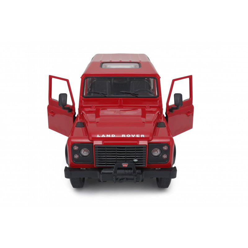 Masina cu telecomanda land rover defender rosu cu scara 1 la 14