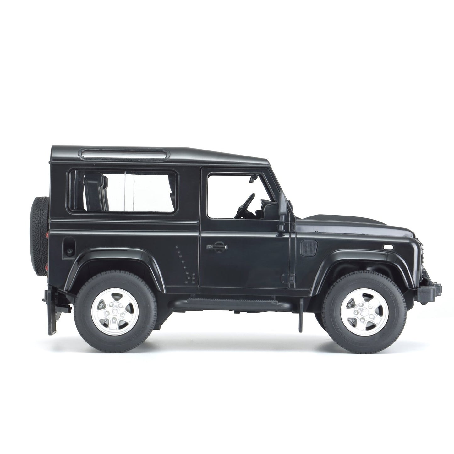 Masina cu telecomanda land rover defender negru cu scara 1 la 14