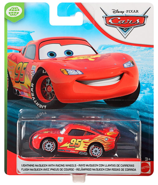 Masinuta metalica cars3 personajul fulger mcqueen cu roti de curse