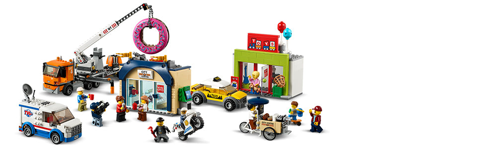 Lego city deschiderea magazinului de gogosi