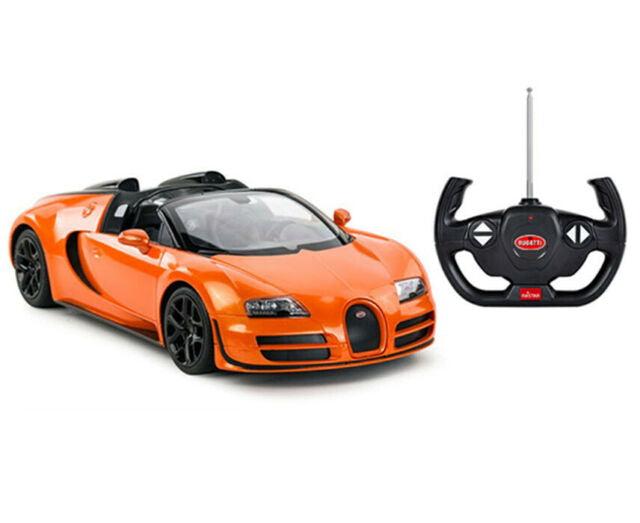 Masina cu telecomanda bugatti grand sport vitesse portocaliu cu scara 1 la 14