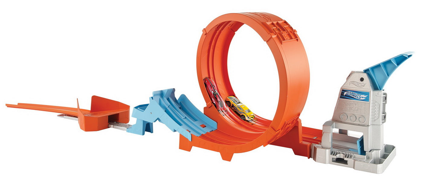 Hot wheels circuit rapid cu lansator pentru cascadorii si masinuta exclusiva