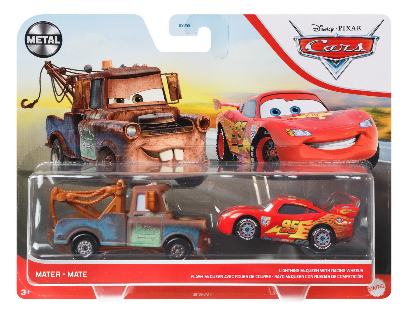 Cars3 set 2 masinute metalice fulger mcqueen si bucsa