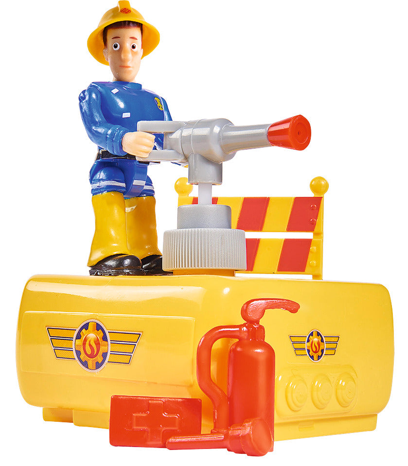 Fireman sam venus cu remorca si figurina