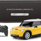 Masina cu telecomanda mini cooper galbena cu scara 1 la 24