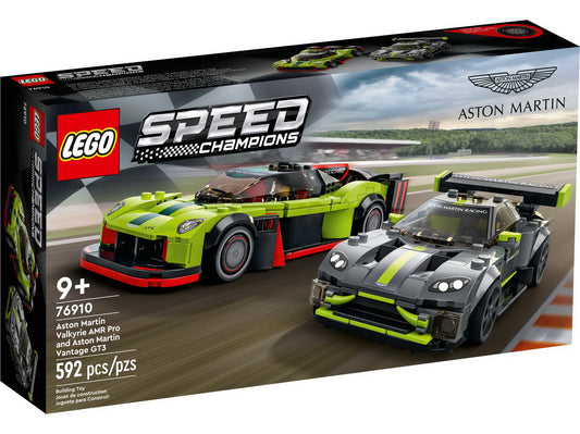 Lego speed champions aston martin valkyrie amr pro si aston martin vantage gt3 76910