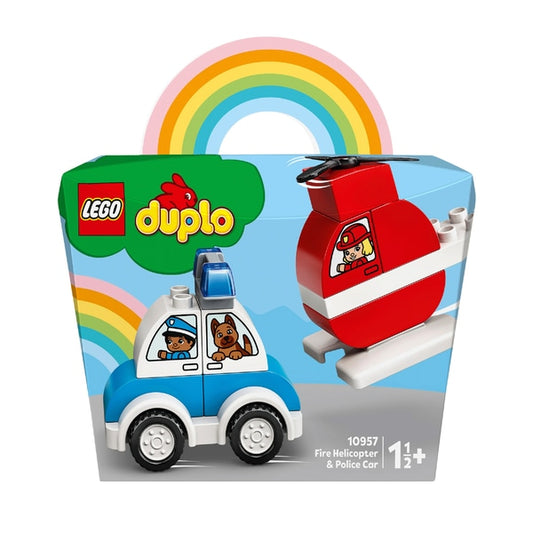 Lego duplo  elicopter de pompieri si masina de politie 10957