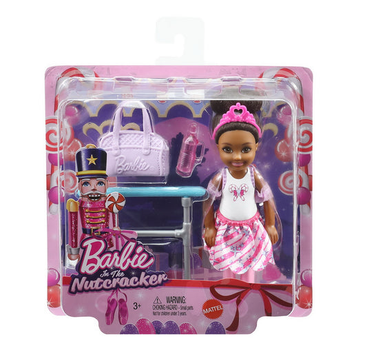 Papusa barbie chelsea bruneta set de joaca spargatorul de nuci