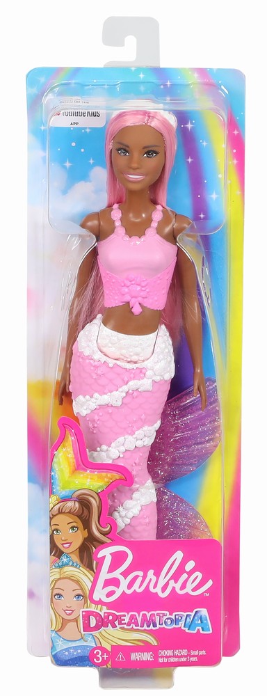 Barbie papusa dreamtopia sirena cu corpul violet