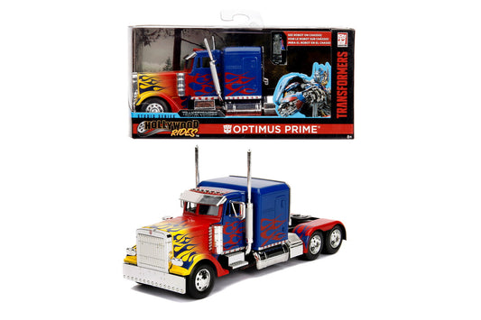 Masinuta metalica transformers  t1 optimus prime scara 1 la 32