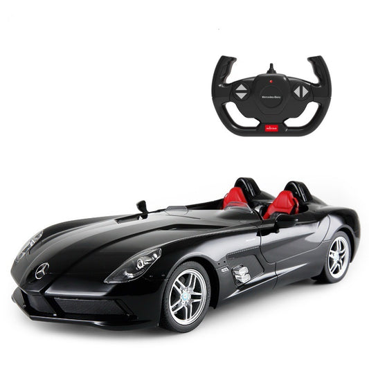 Masina cu telecomanda mercedes-benz slr neagra scara 1 la 12