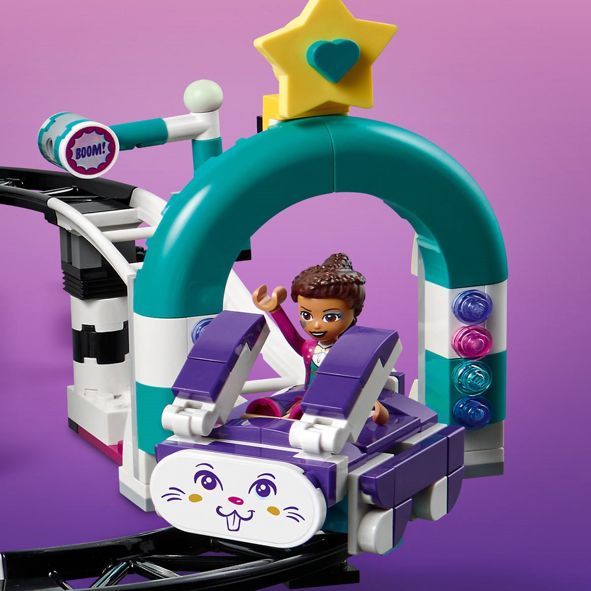 Lego friends montagne russe magic in parcul de distractii 41685