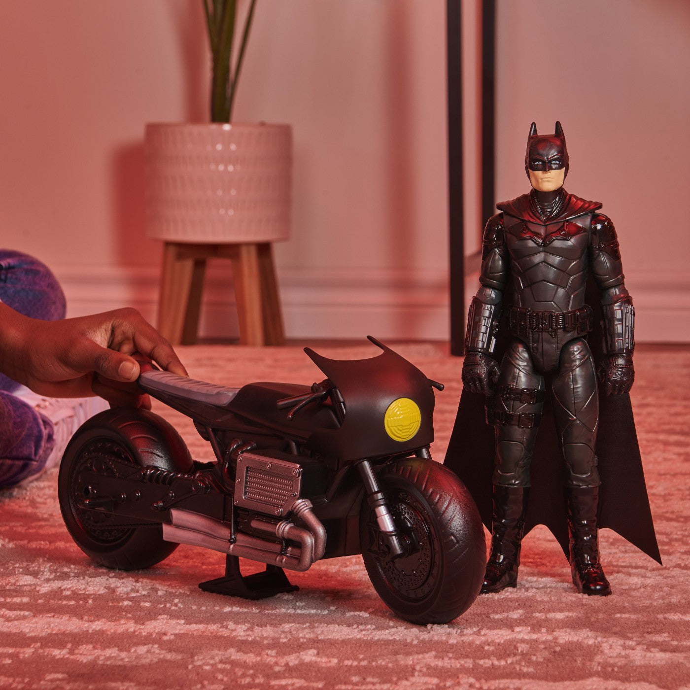 Batman film motocicleta lui batman si figurina batman 30cm