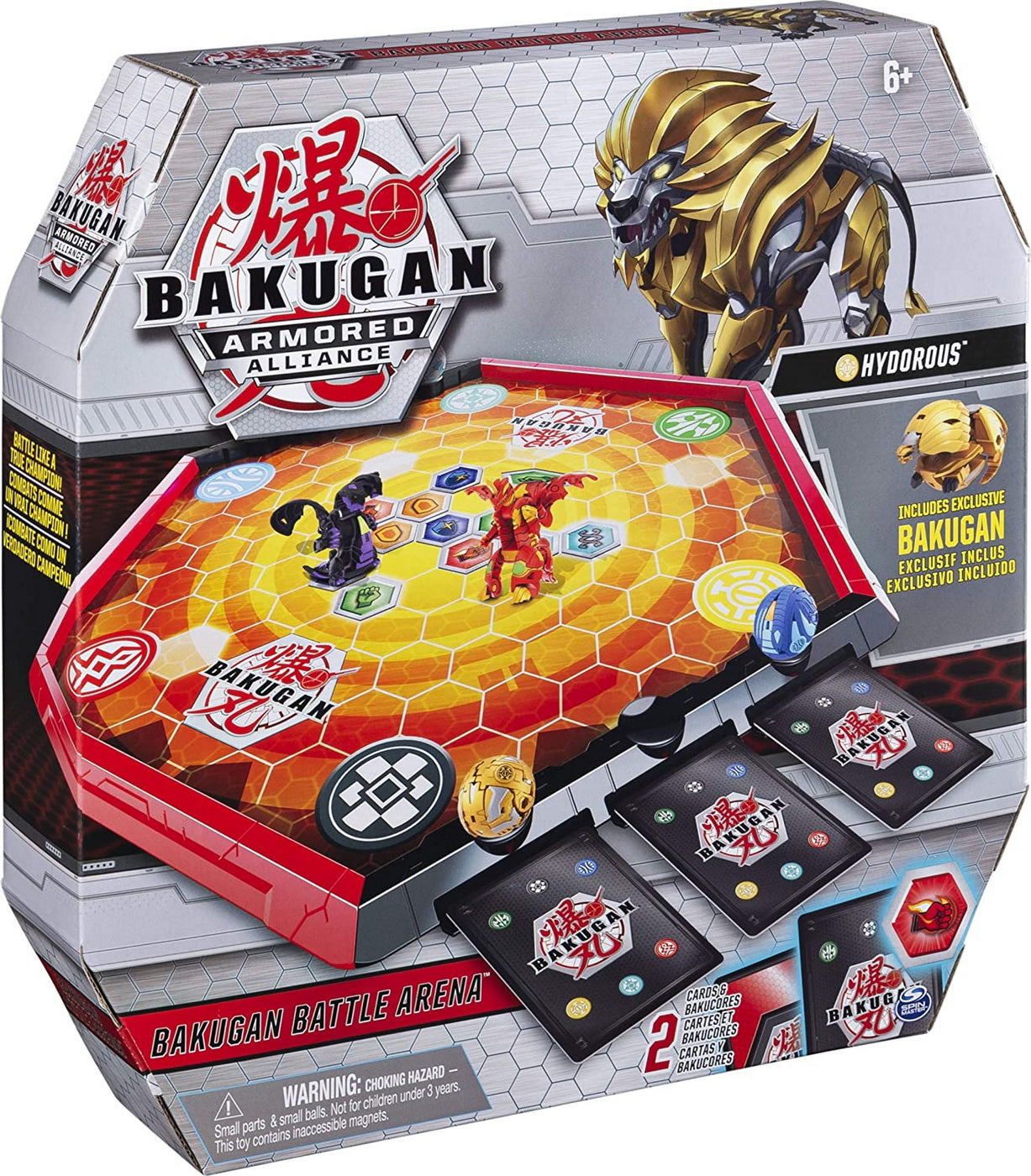 Bakugan arena de lupta armored alliance cu figurina hydorus inclusa