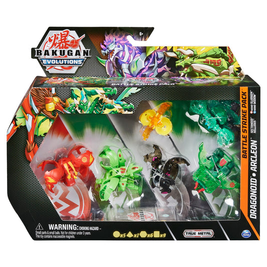 Bakugan s4 pachet starter 4 piese dragonoid, arcleon, sectanoid si nillious